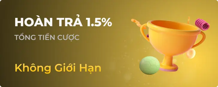 Khuyến mãi hoàn trả 1.5% tại nha cái D79bet